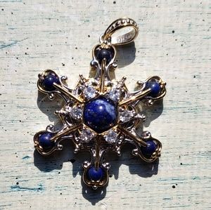 Snowflake sterling pendant